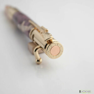 Stylo bois - TEXAS CULASSE - Loupe de Marronnier (Buckeye) - Teinté masse Violet – Image 4