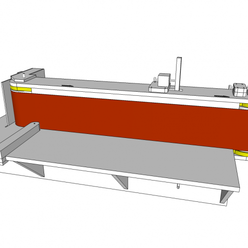 diy ponceuse à bande SKETCHUP