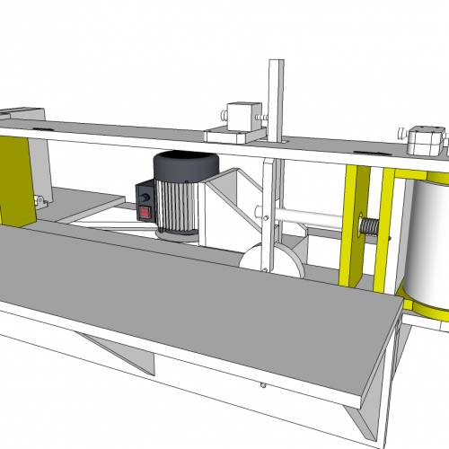 diy ponceuse à bande SKETCHUP